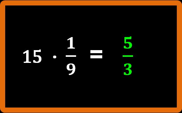 Moltiplicazione tra un numero e una frazione