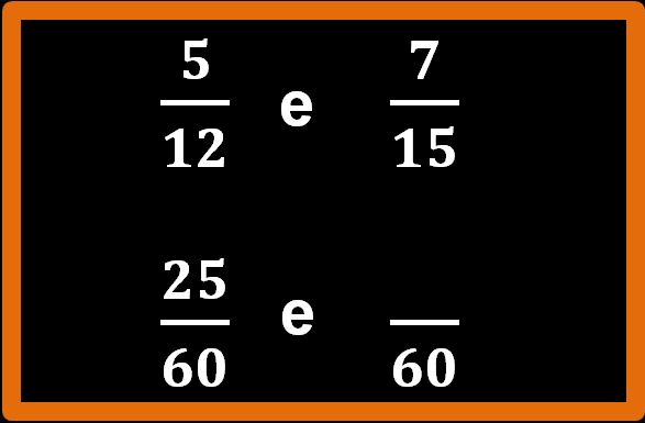 Frazioni con numeratore e denominatore diverso