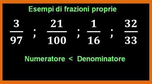 Frazioni proprie, improprie e apparenti