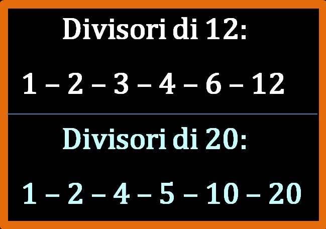 Calcolo del massimo comune divisore