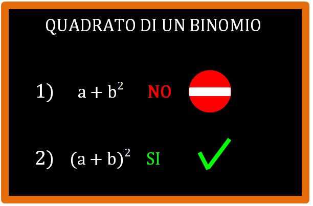 Prodotti notevoli: il quadrato di un binomio