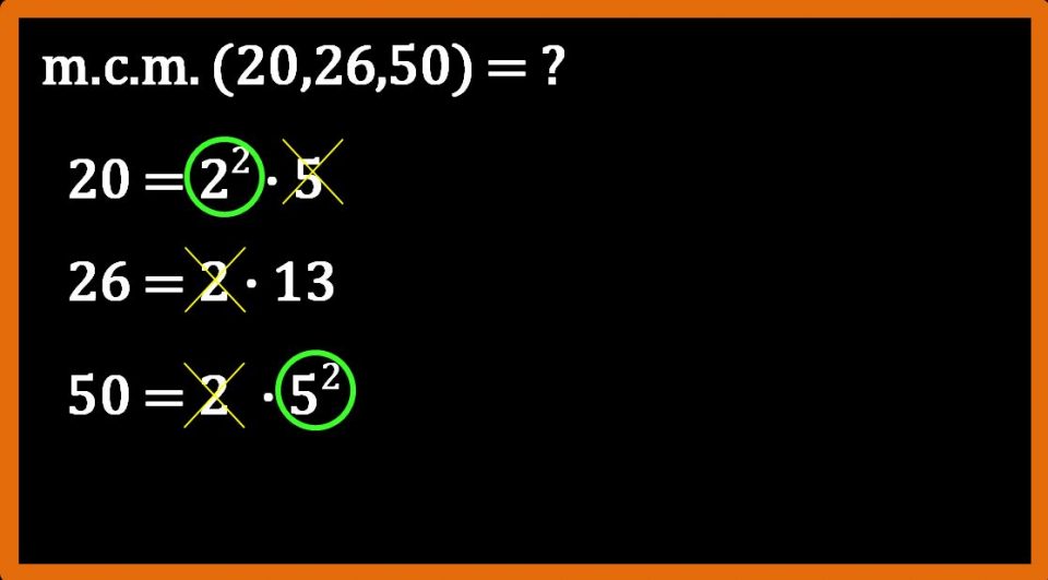 Minimo comune multiplo tra 3 numeri