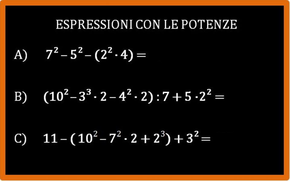 Espressioni Con Le Potenze Matematica Facile