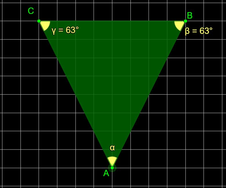 Somma degli angoli interni di un triangolo