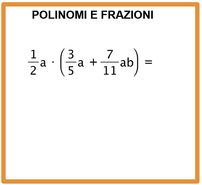 Esercizio svolto su polinomi e frazioni