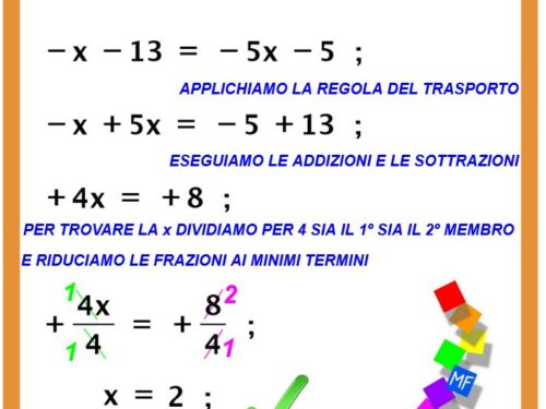 Come si risolve un’equazione di primo grado – 3rd