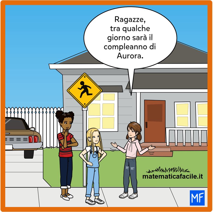 Il compleanno di Aurora: problema di matematica