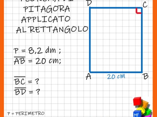 Teorema di Pitagora applicato al rettangolo