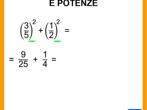 Espressione con frazioni e potenze