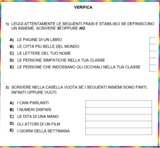 verifica insiemi pdf