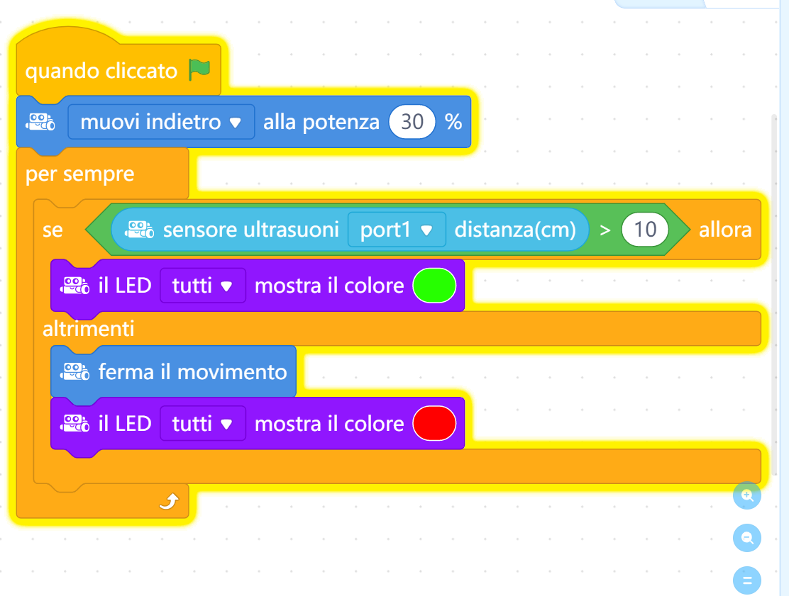 Sensore ultrasuoni di mbot