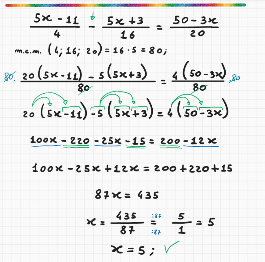 Come si risolve un’equazione con le frazioni